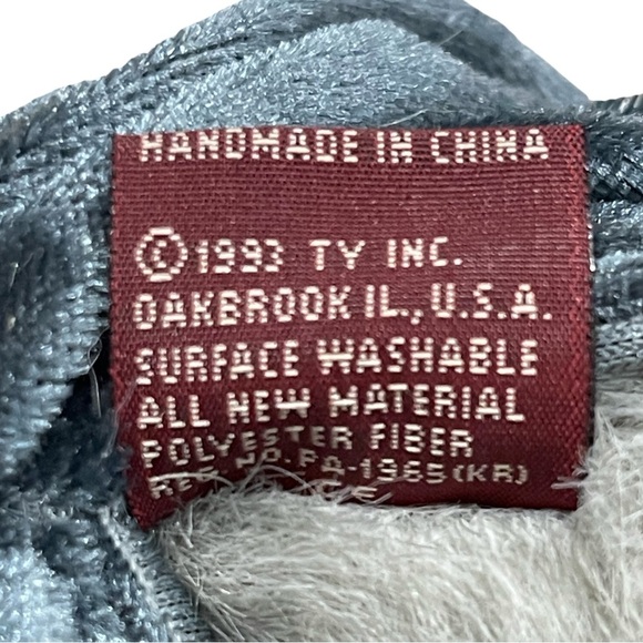 TY BEANIE BABY BABIES WITH TAG ATTIC TREASURES ANIMAL CAT WHISKERS 1993 - Picture 6 of 6